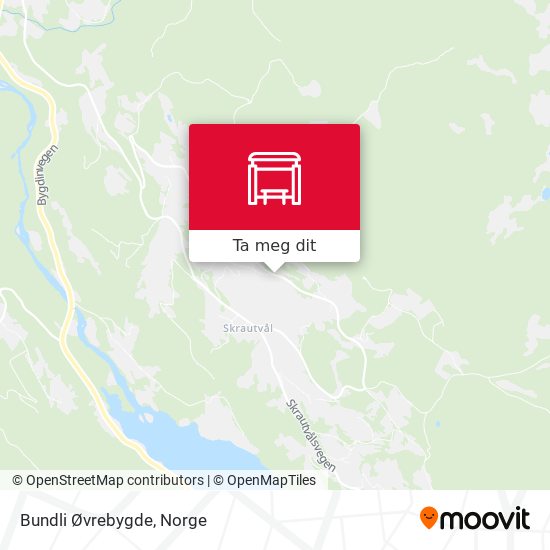Bundli Øvrebygde kart