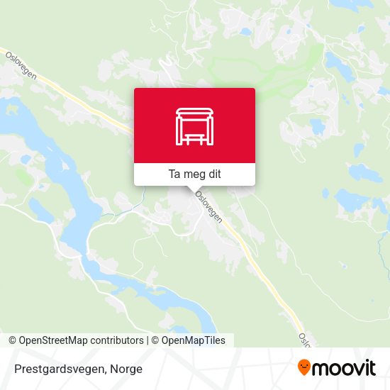 Prestgardsvegen kart