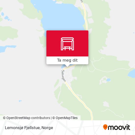 Lemonsjø Fjellstue kart