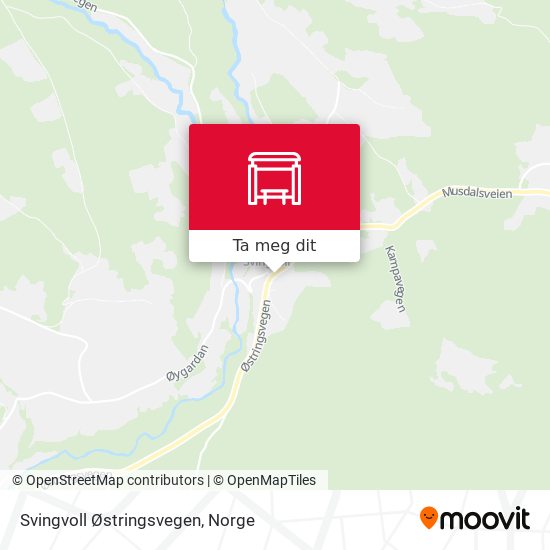 Svingvoll Østringsvegen kart