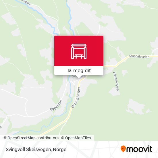 Svingvoll Skeisvegen kart