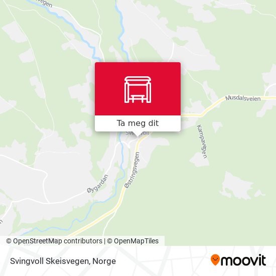 Svingvoll Skeisvegen kart