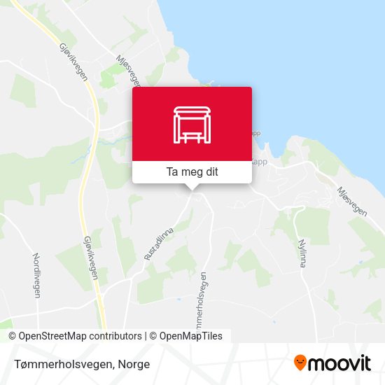 Tømmerholsvegen kart