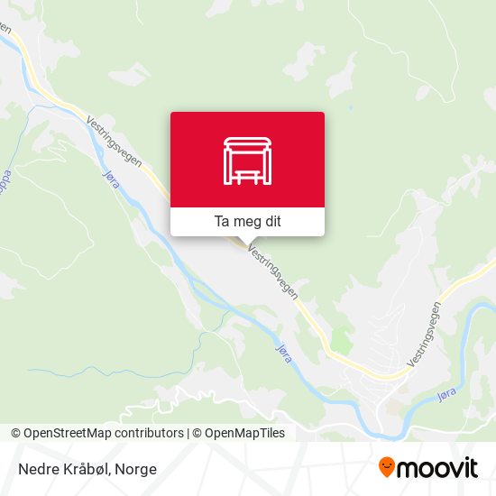 Nedre Kråbøl kart