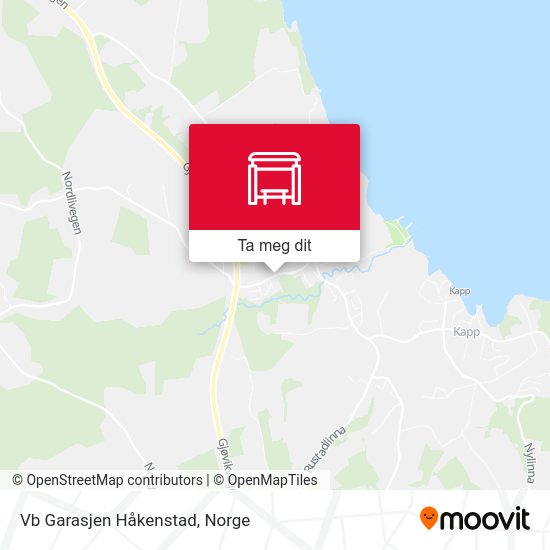 Vb Garasjen Håkenstad kart