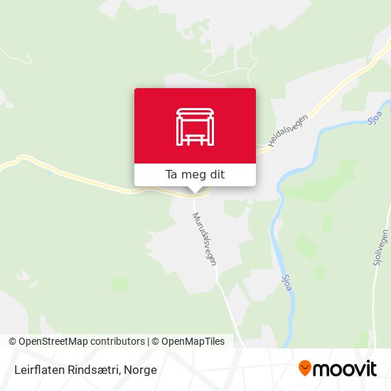 Leirflaten Rindsætri kart