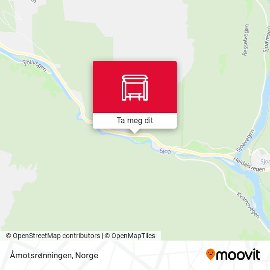 Åmotsrønningen kart