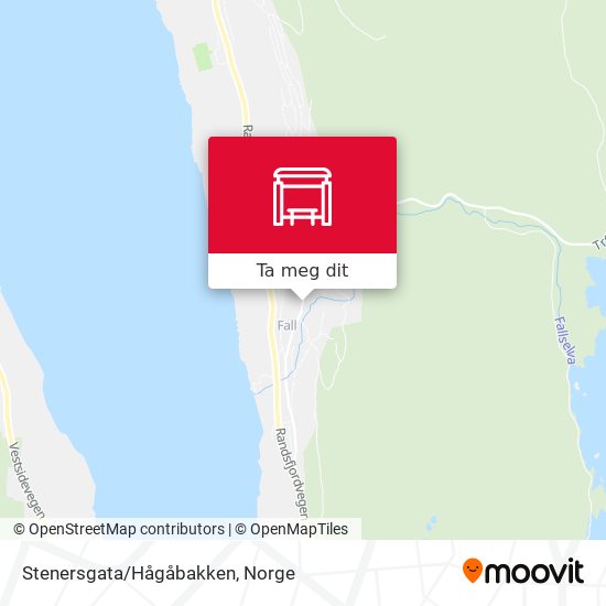 Stenersgata/Hågåbakken kart