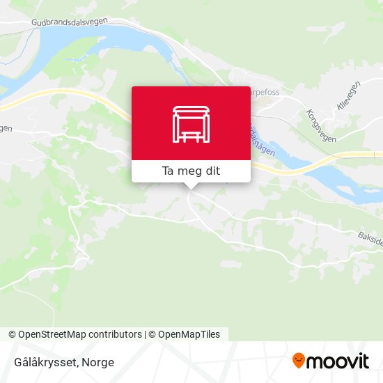 Gålåkrysset kart