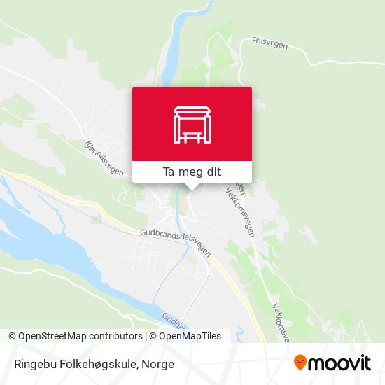 Ringebu Folkehøgskule kart