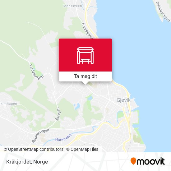 Kråkjordet kart