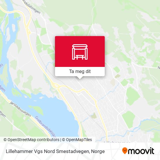 Lillehammer Vgs Nord Smestadvegen kart