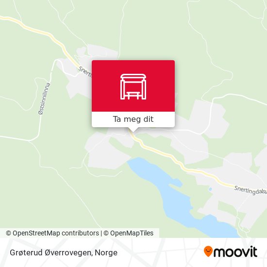 Grøterud Øverrovegen kart
