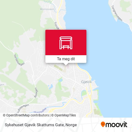 Sykehuset Gjøvik Skattums Gate kart