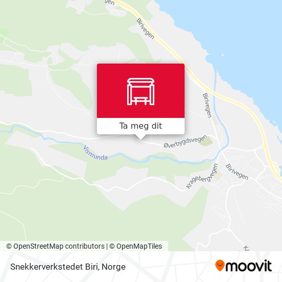 Snekkerverkstedet Biri kart
