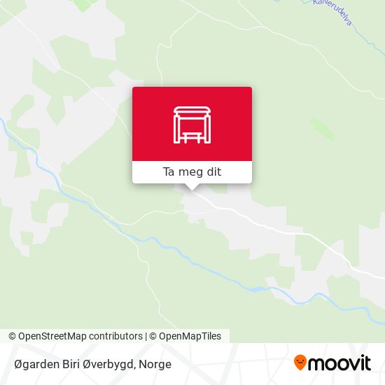 Øgarden Biri Øverbygd kart