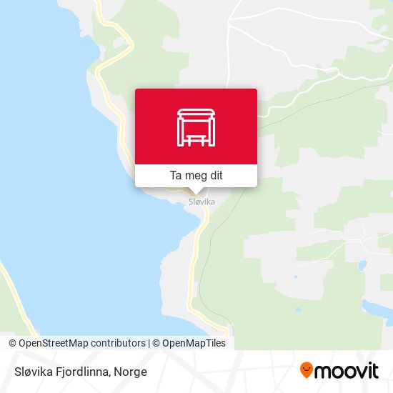 Sløvika Fjordlinna kart