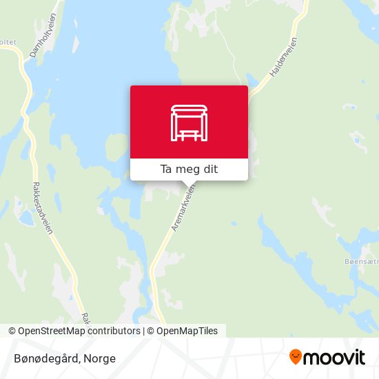 Bønødegård kart