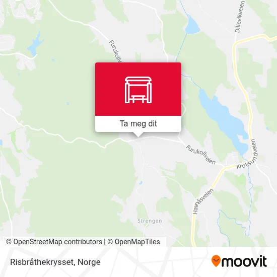 Risbråthekrysset kart