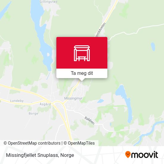 Missingfjellet Snuplass kart