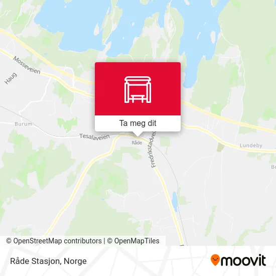 Råde Stasjon kart