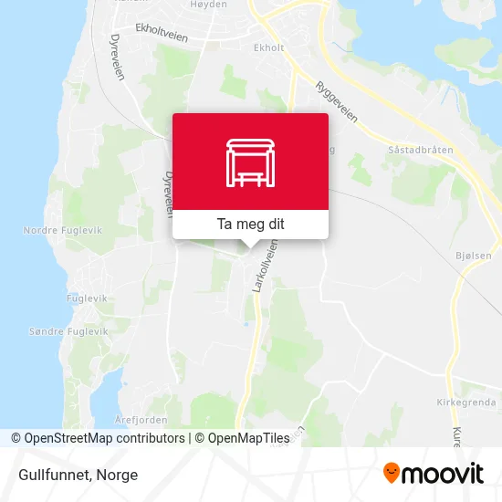 Gullfunnet kart