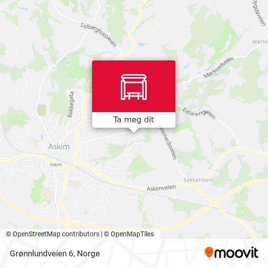 Grønnlundveien 6 kart