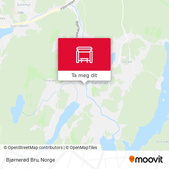 Bjørnerød Bru kart