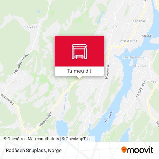 Rødåsen Snuplass kart