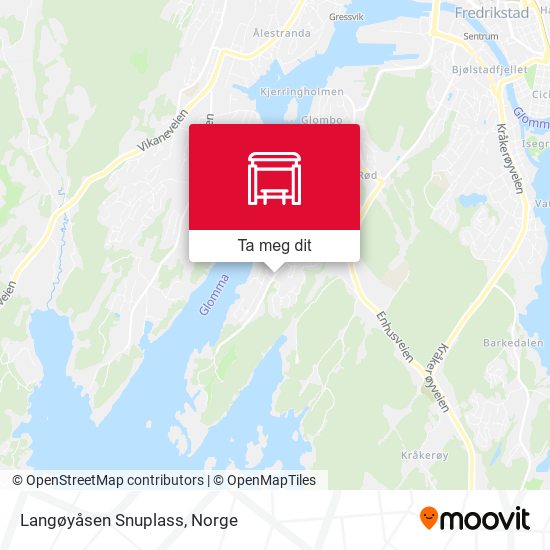 Langøyåsen Snuplass kart
