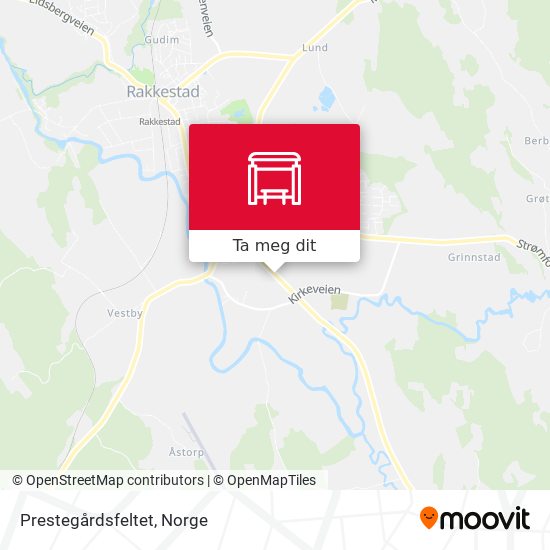 Prestegårdsfeltet kart