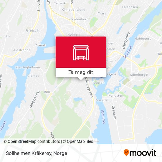 Soliheimen Kråkerøy kart