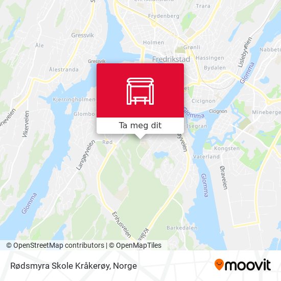 Rødsmyra Skole Kråkerøy kart