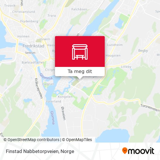 Finstad Nabbetorpveien kart