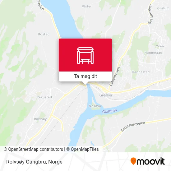 Rolvsøy Gangbru kart