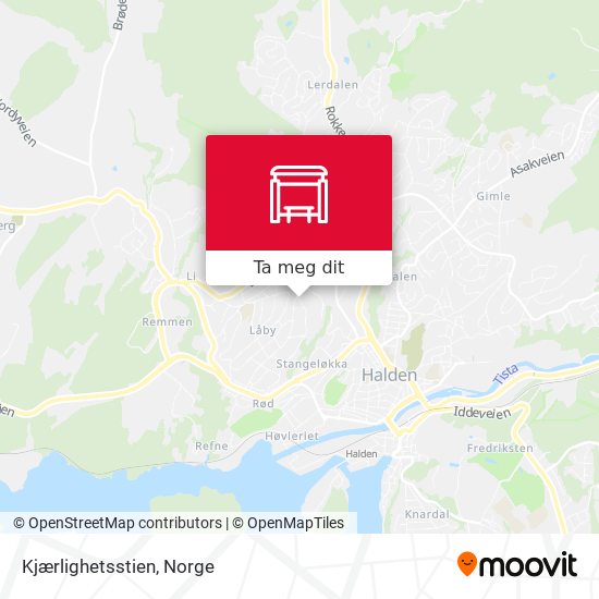 Kjærlighetsstien kart