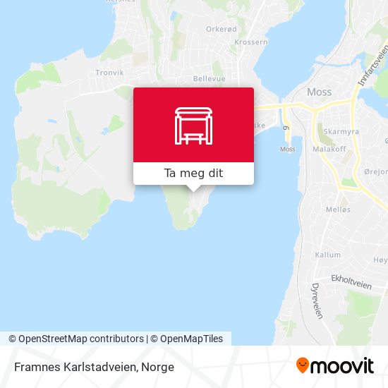 Framnes Karlstadveien kart