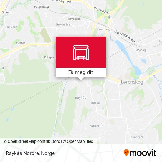 Røykås Nordre kart