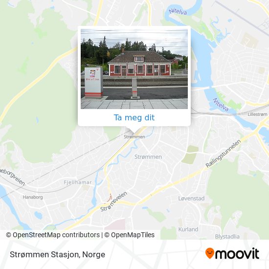 Strømmen Stasjon kart