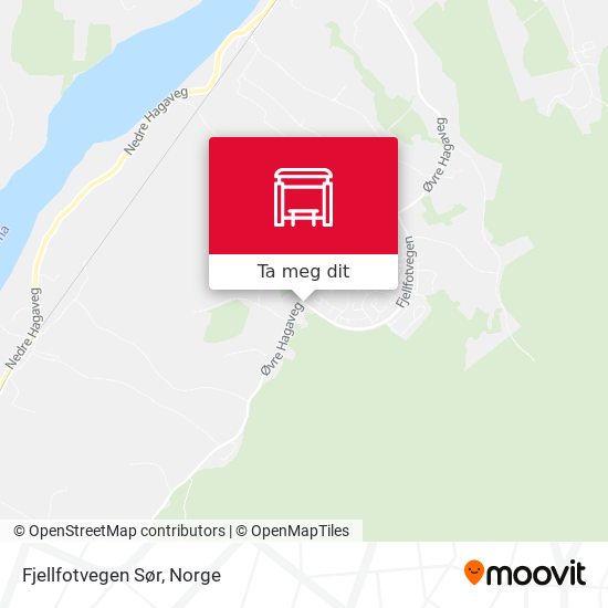 Fjellfotvegen Sør kart