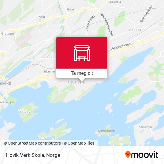 Høvik Verk Skole kart
