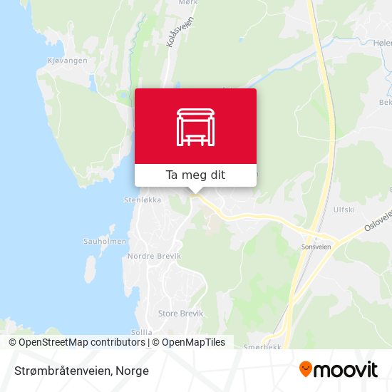 Strømbråtenveien kart