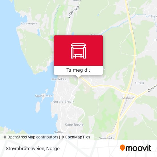 Strømbråtenveien kart