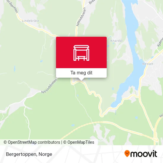 Bergertoppen kart