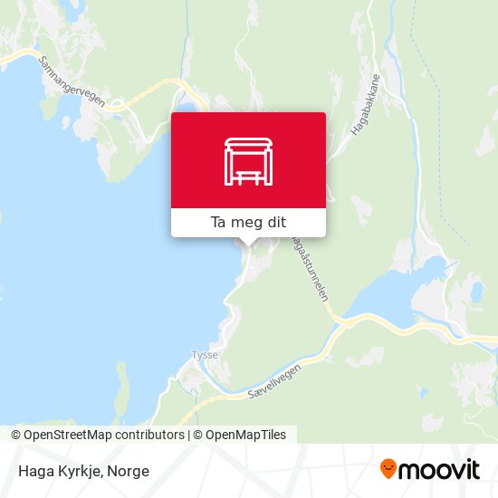 Haga Kyrkje kart