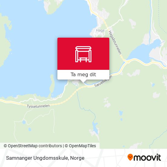 Samnanger Ungdomsskule kart