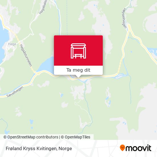 Frøland Kryss Kvitingen kart