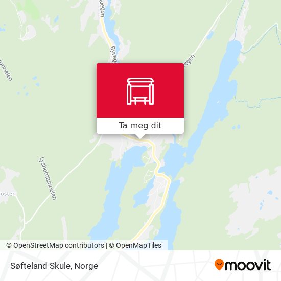 Søfteland Skule kart
