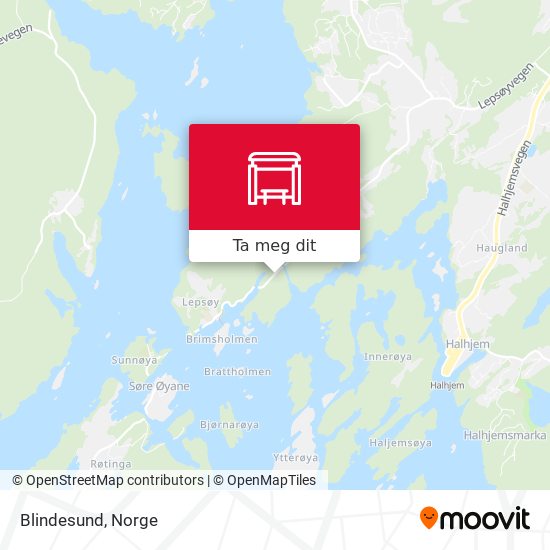 Blindesund kart