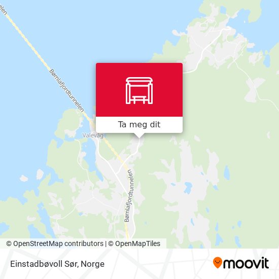 Einstadbøvoll Sør kart